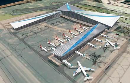 厦门高崎国际机场T4航站楼建设-金属屋面（1.5亿